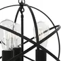 VIDAXL Lampe suspendue Noir Sphere 3 ampoules E27