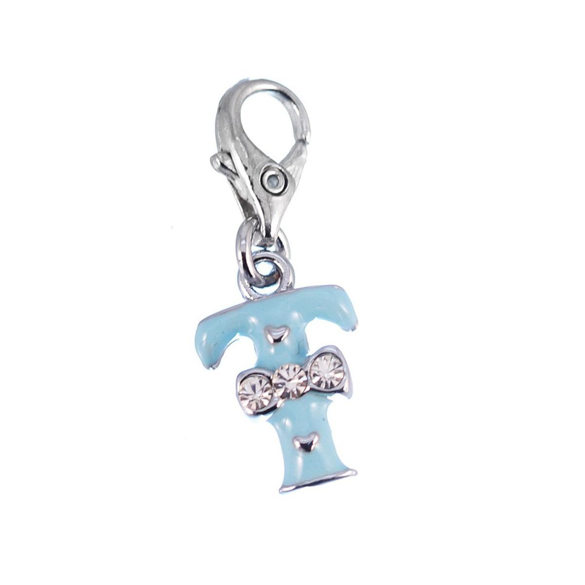 SC CRYSTAL Charm Lettre T bleu SC Crystal