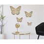 Voir la diapositive 6 : Paris Prix Lot de 4 Décorations Murales en Métal  Butterflies  35cm Or