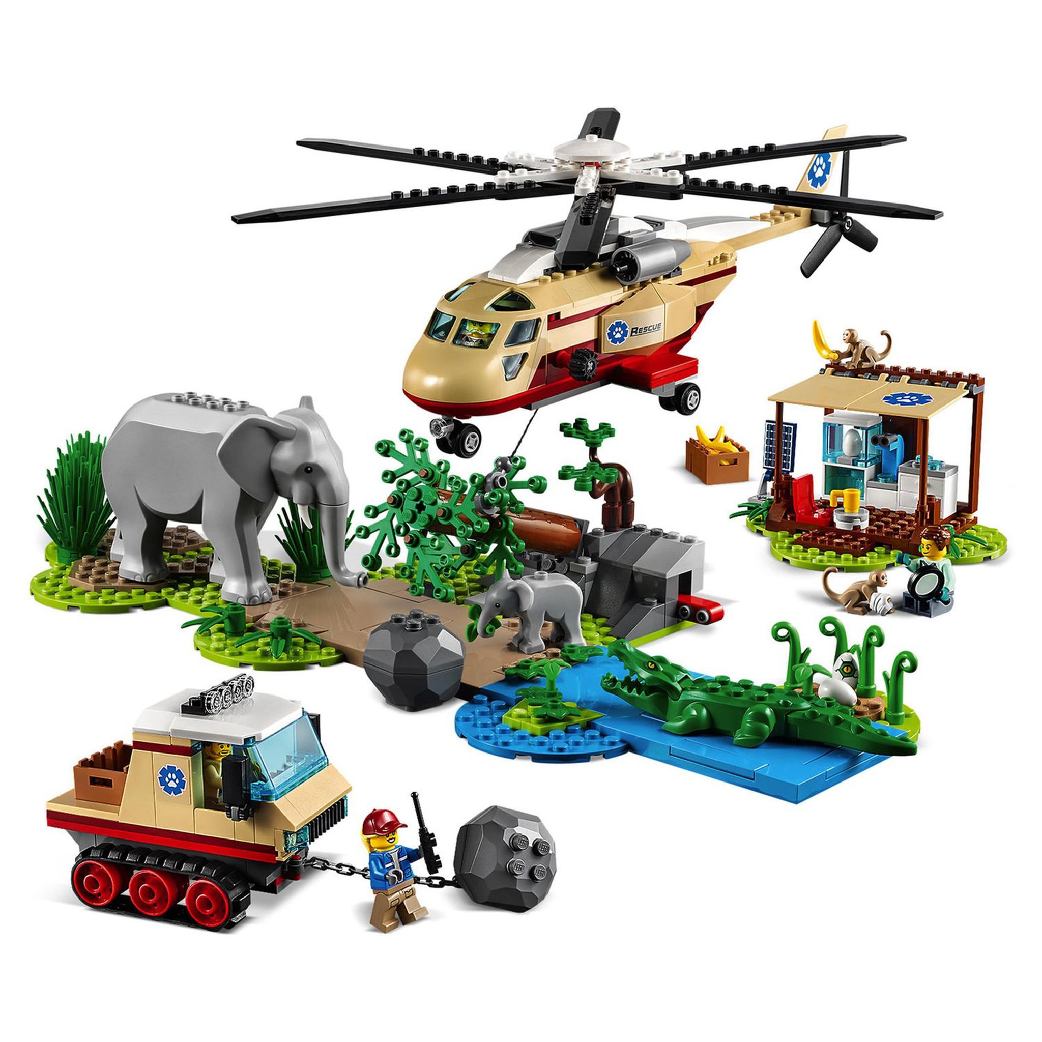 Voir la diapositive 3 : LEGO City Wildlife 60302 L'opération de sauvetage des animaux sauvages dès 6 ans