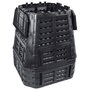 Voir la diapositive 2 : VIDAXL Composteur de jardin Noir 93,3x93,3x113 cm 740 L