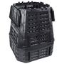 Voir la diapositive 2 : VIDAXL Composteur de jardin Noir 93,3x93,3x113 cm 740 L