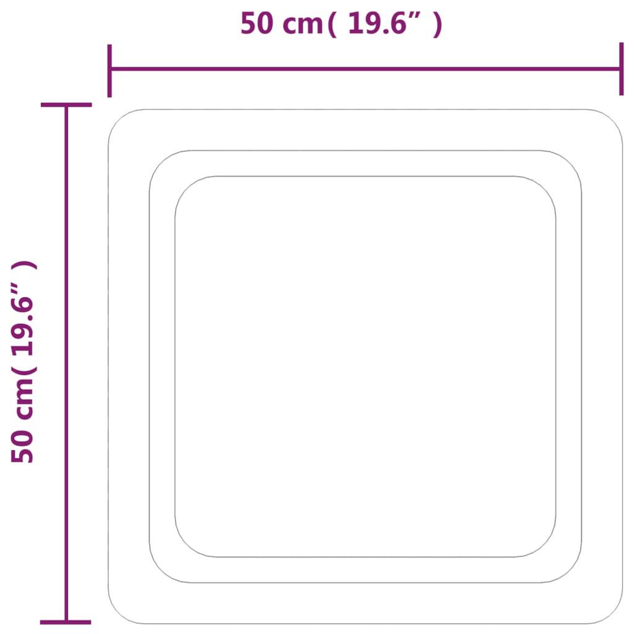 Voir la diapositive 5 : VIDAXL Miroir de salle de bain a LED 50x50 cm