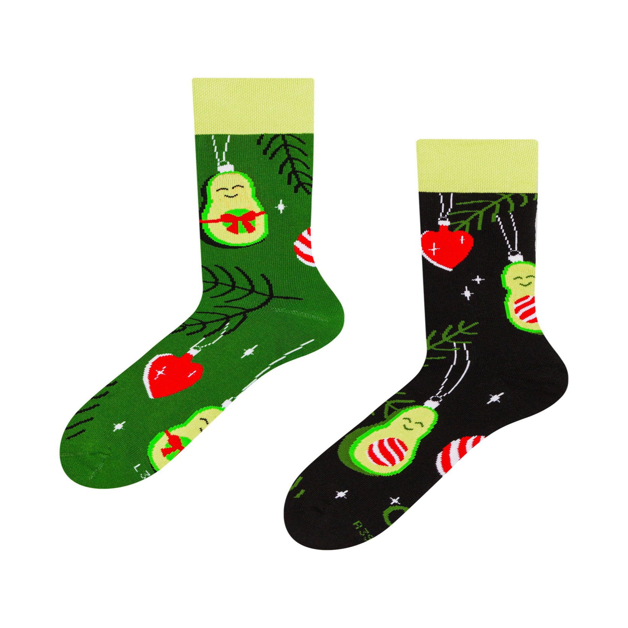 DEDOLES Chaussettes chaudes avocats de fêtes. Coloris disponibles : Multicolore