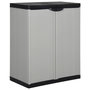 Voir la diapositive 1 : VIDAXL Armoire de rangement de jardin 1 etagere Gris/noir 68x40x85 cm
