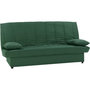 Voir la diapositive 3 : MARKET24 Banquette clic clac 3 places - Tissu 100% coton Vert - Style Contemporain - L 190 x P92 cm - MILA