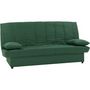 Voir la diapositive 3 : MARKET24 Banquette clic clac 3 places - Tissu 100% coton Vert - Style Contemporain - L 190 x P92 cm - MILA