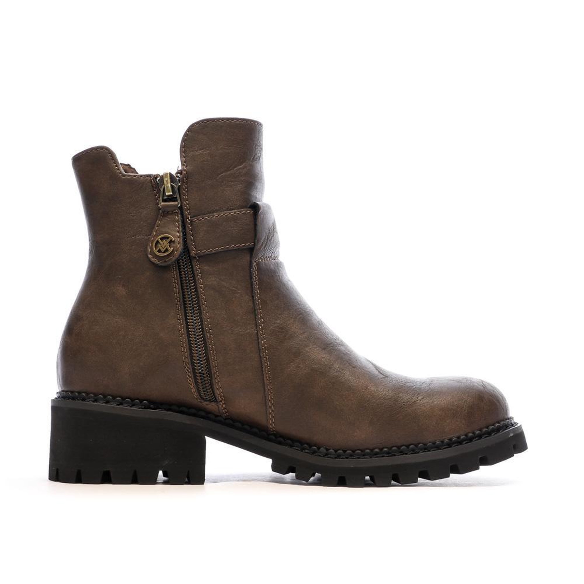 Voir la diapositive 2 : CHATTAWAK Bottines marron femme chattawak toya
