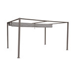 HESPERIDE Tonnelle de jardin en aluminium noisette Palmeira - 4 x 3 m - Hespéride
