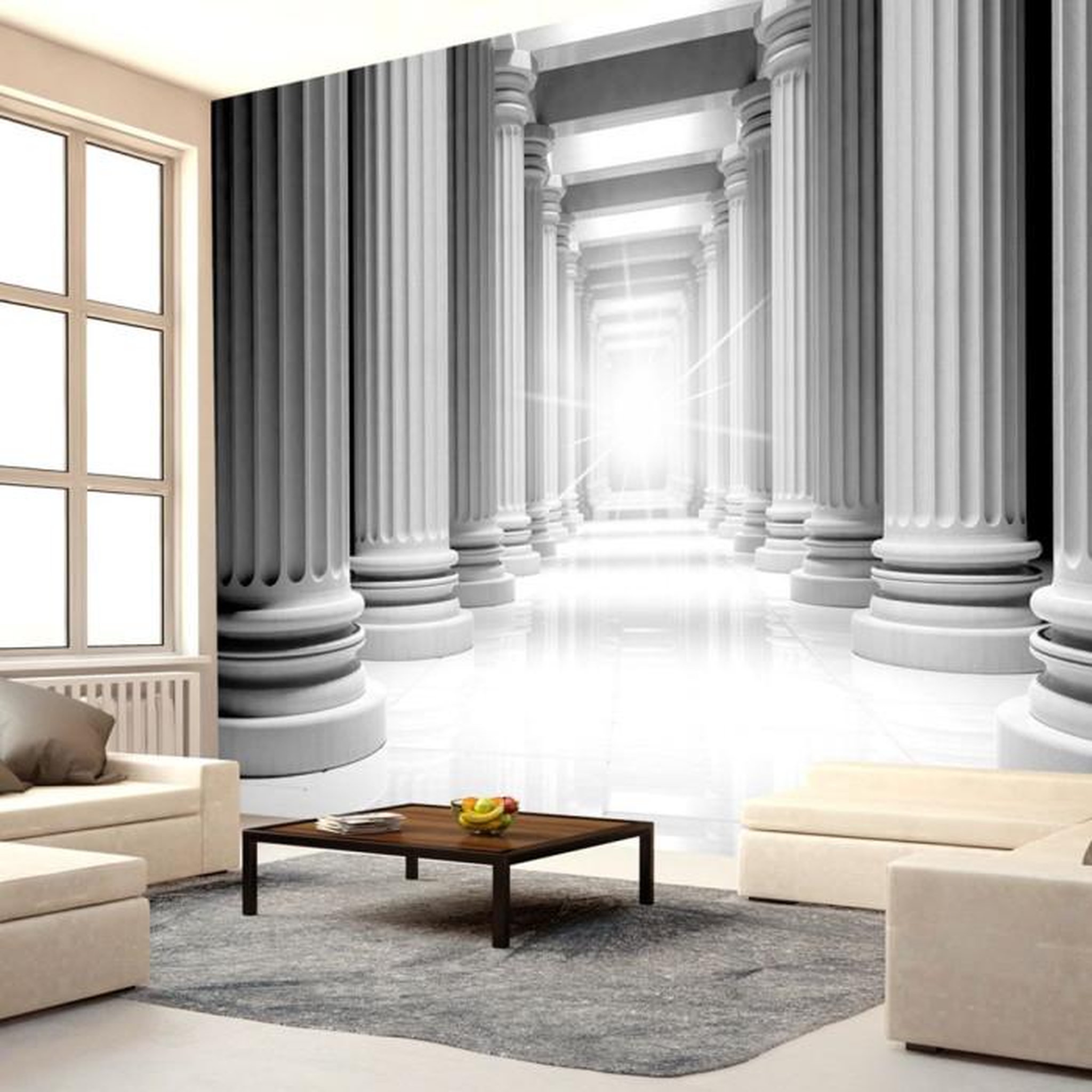 Paris Prix Papier Peint  Ancient Parthenon. Coloris disponibles : Multicolore