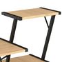 Voir la diapositive 5 : VIDAXL Bureau avec etagere Noir et chene 116x50x93 cm