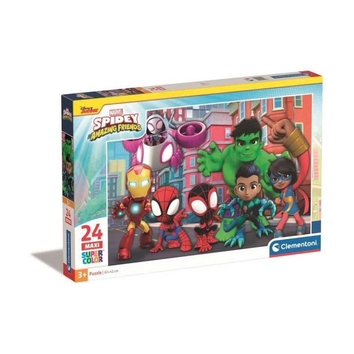 CLEMENTONI Puzzle 24 pièces Maxi - Spidey et ses amis extraordinaires - CLEMENTONI