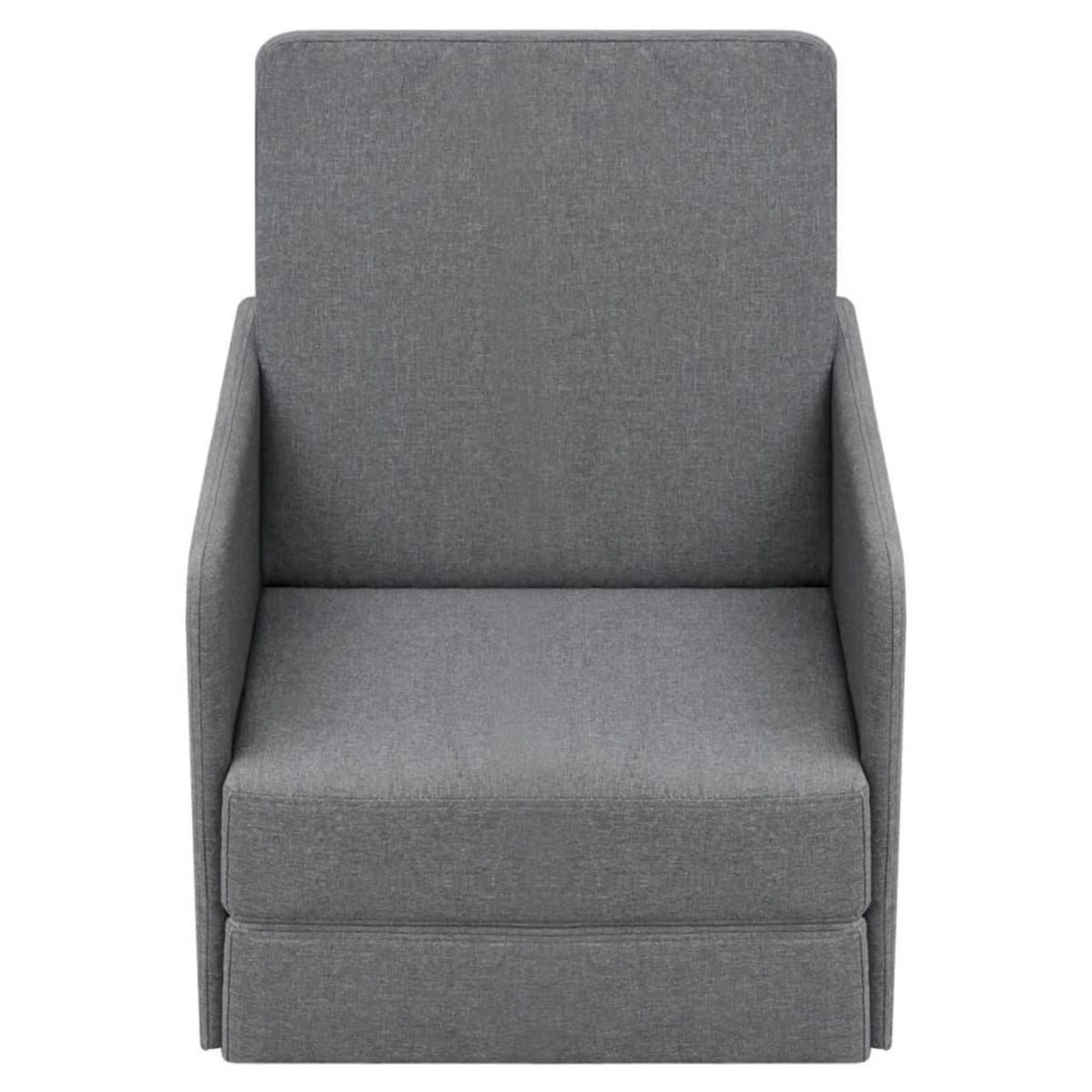 VIDAXL Fauteuil convertible gris clair tissu