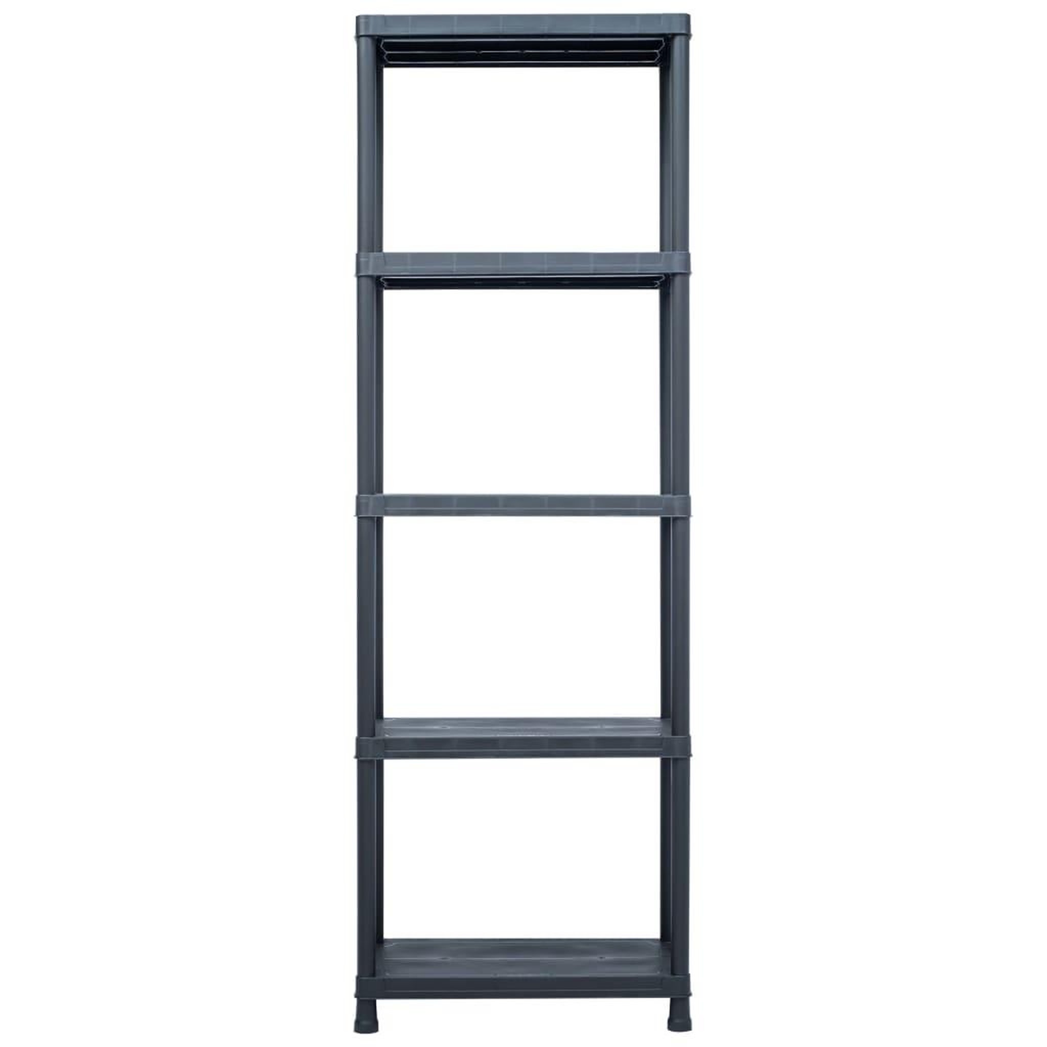 Voir la diapositive 2 : VIDAXL Etagere de rangement Noir 125 kg 60x30x180 cm Plastique