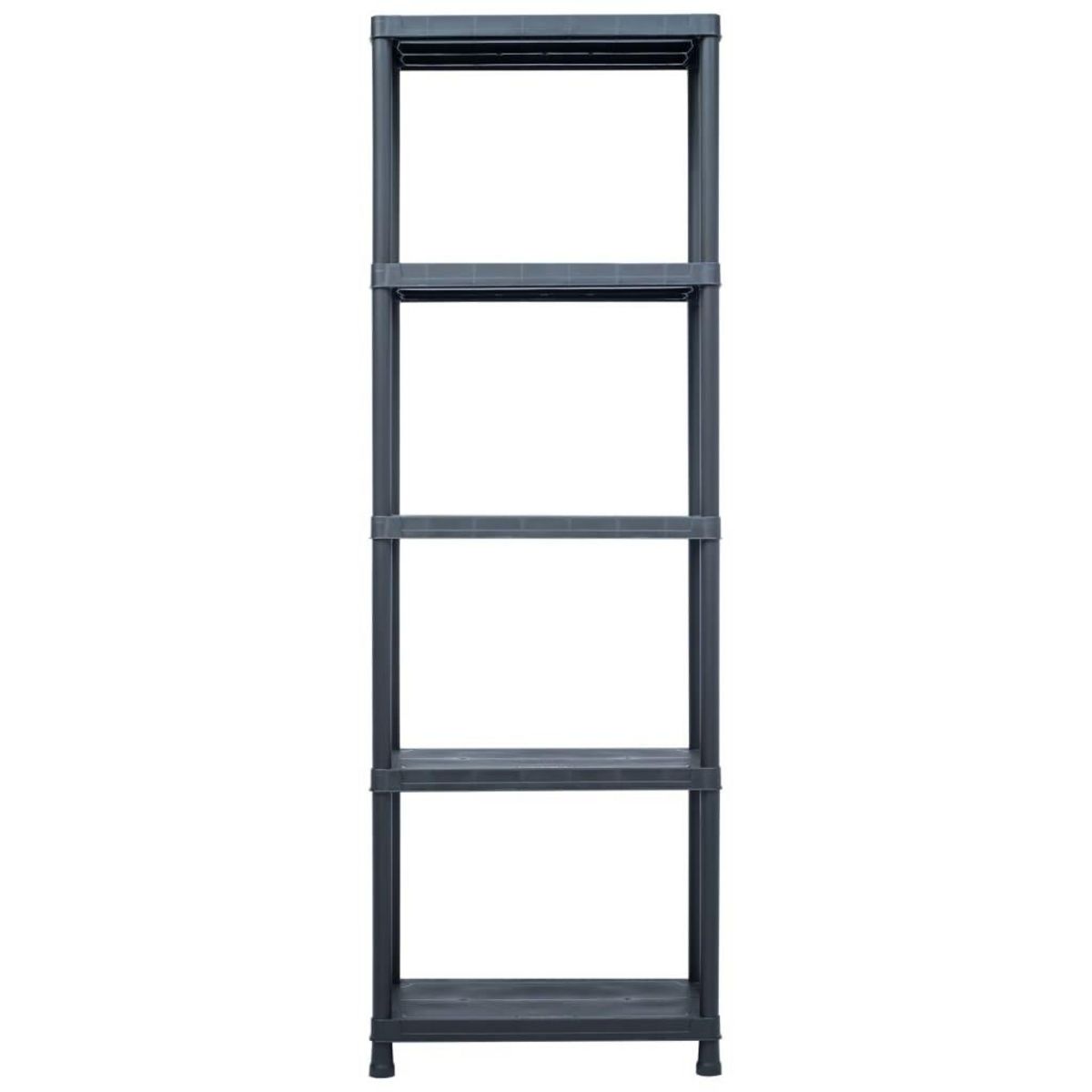 VIDAXL Etagere de rangement Noir 125 kg 60x30x180 cm Plastique