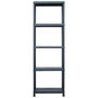Voir la diapositive 2 : VIDAXL Etagere de rangement Noir 125 kg 60x30x180 cm Plastique
