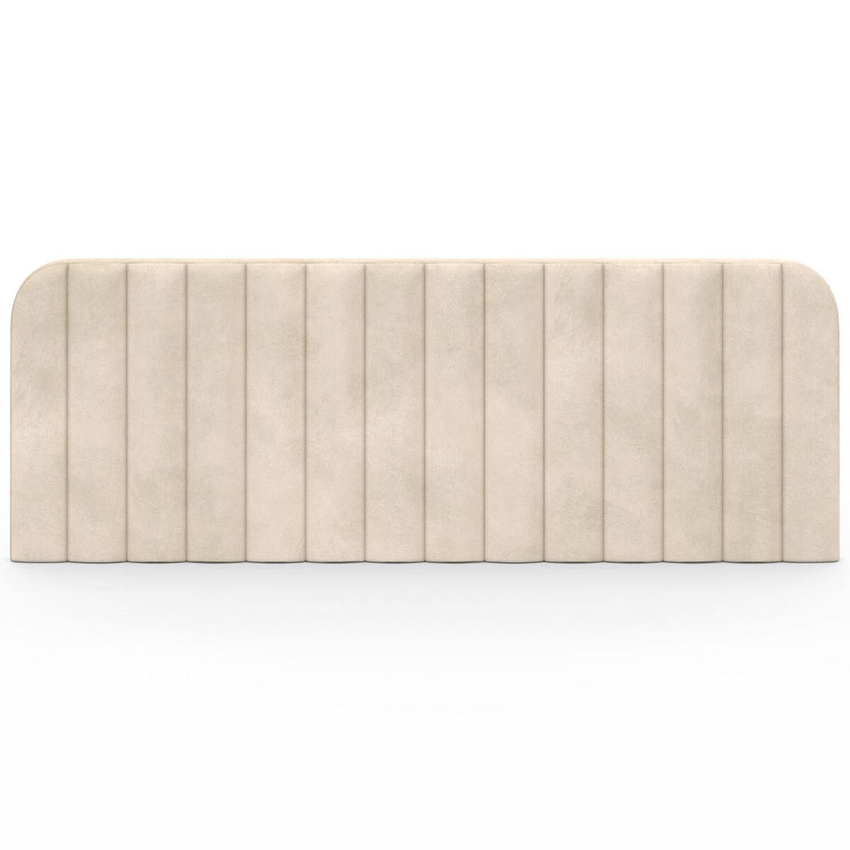 ID MARKET Tête de lit suspendue ALBA 160 cm en velours beige