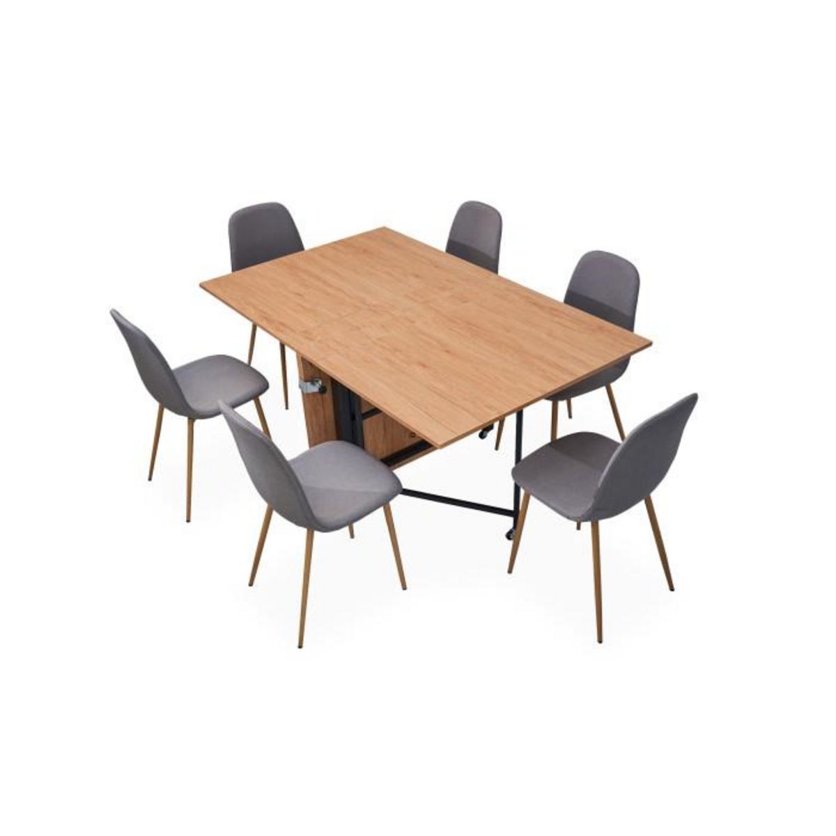 Paris Prix Table Console Extensible Effet Bois  Troy  100-300cm Chêne Clair