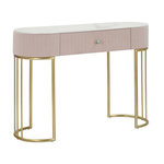 Paris Prix Console Design Effet Marbre  Montpellier  100cm Rose & Or