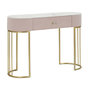 Voir la diapositive 1 : Paris Prix Console Design Effet Marbre  Montpellier  100cm Rose & Or