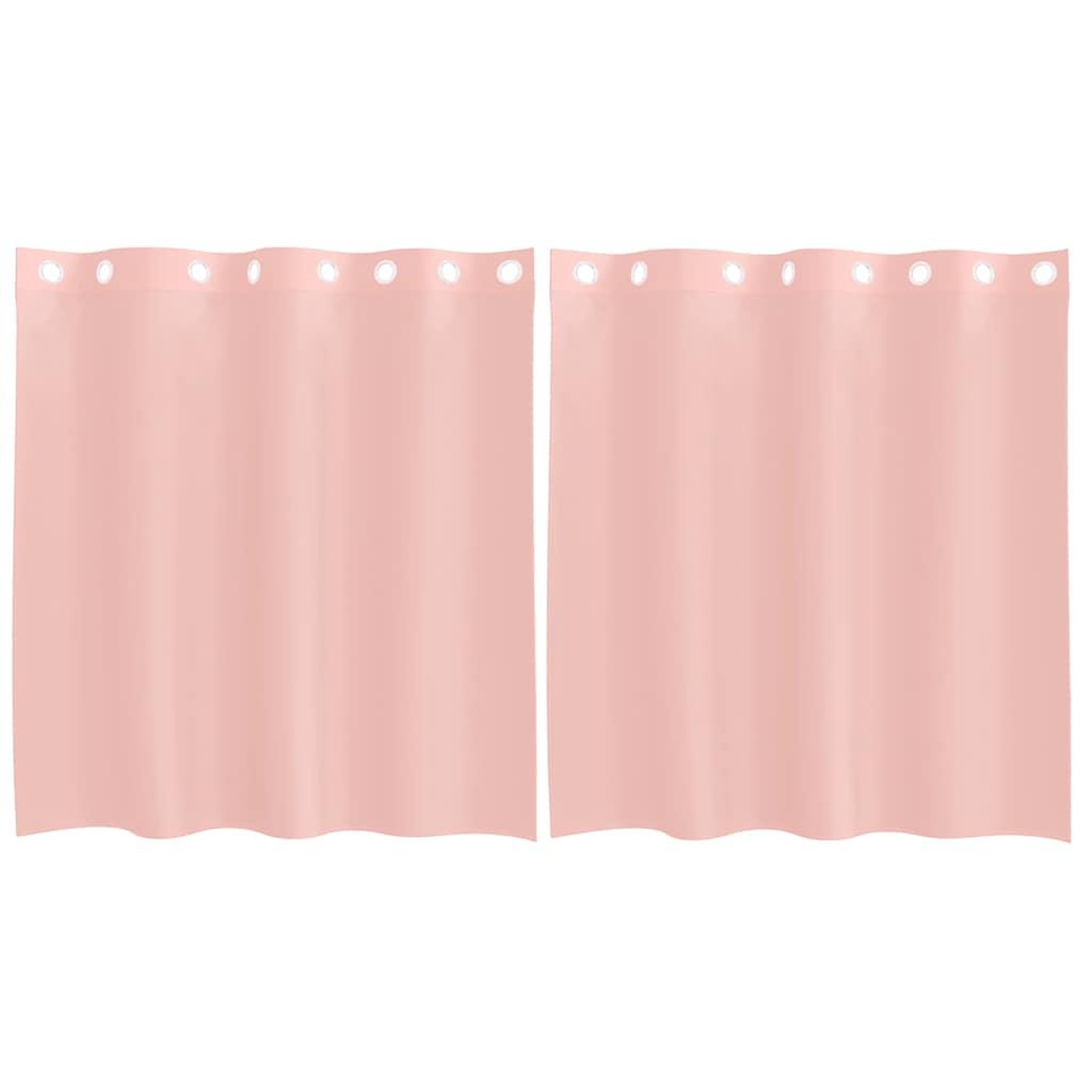 Voir la diapositive 2 : VIDAXL Rideaux en voile avec œillets 2 pcs rose 140x140 cm
