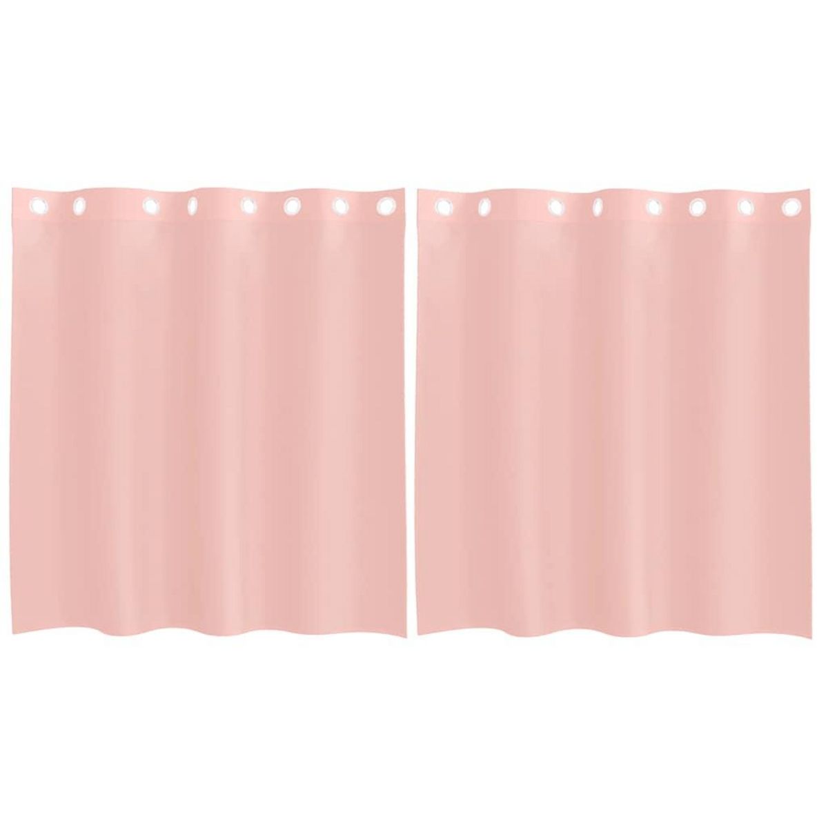 VIDAXL Rideaux en voile avec œillets 2 pcs rose 140x140 cm
