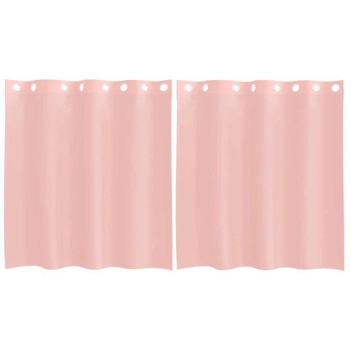 VIDAXL Rideaux en voile avec œillets 2 pcs rose 140x140 cm