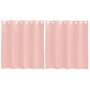 Voir la diapositive 2 : VIDAXL Rideaux en voile avec œillets 2 pcs rose 140x140 cm