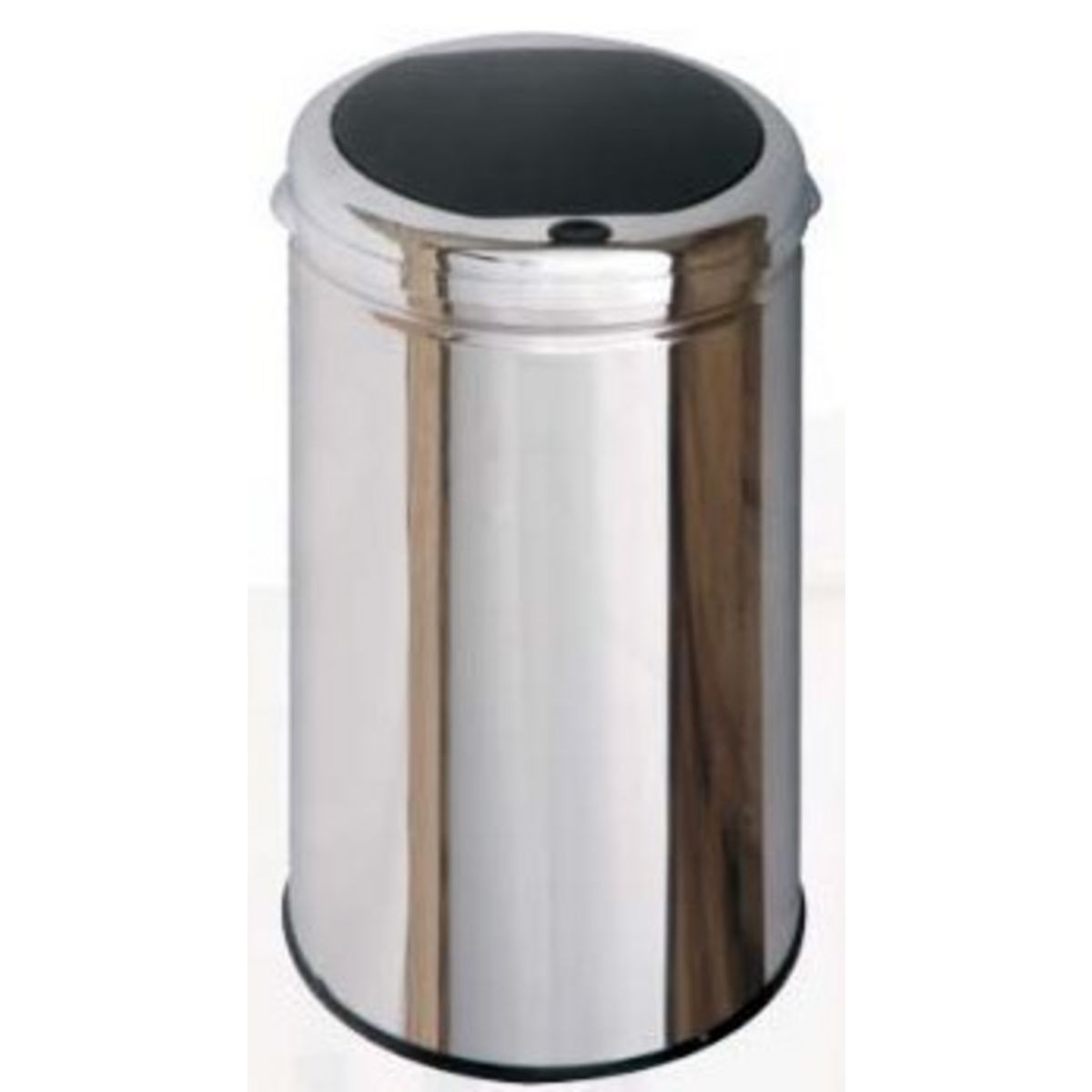 KITCHEN MOVE Poubelle One Touch 30 L cylindrique Chrome