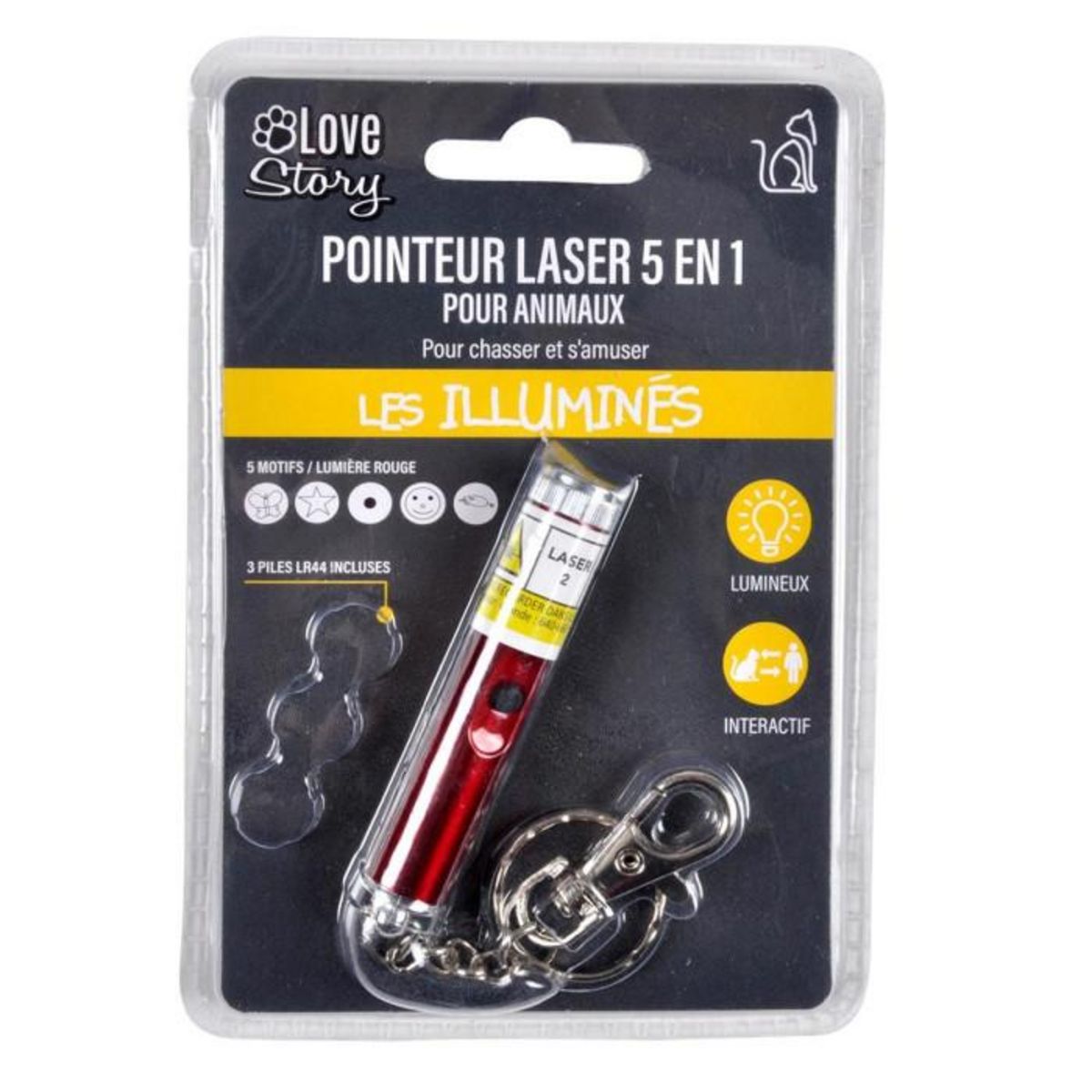 Paris Prix Jouet pour Chat  Pointeur Lumineux  6cm Rouge