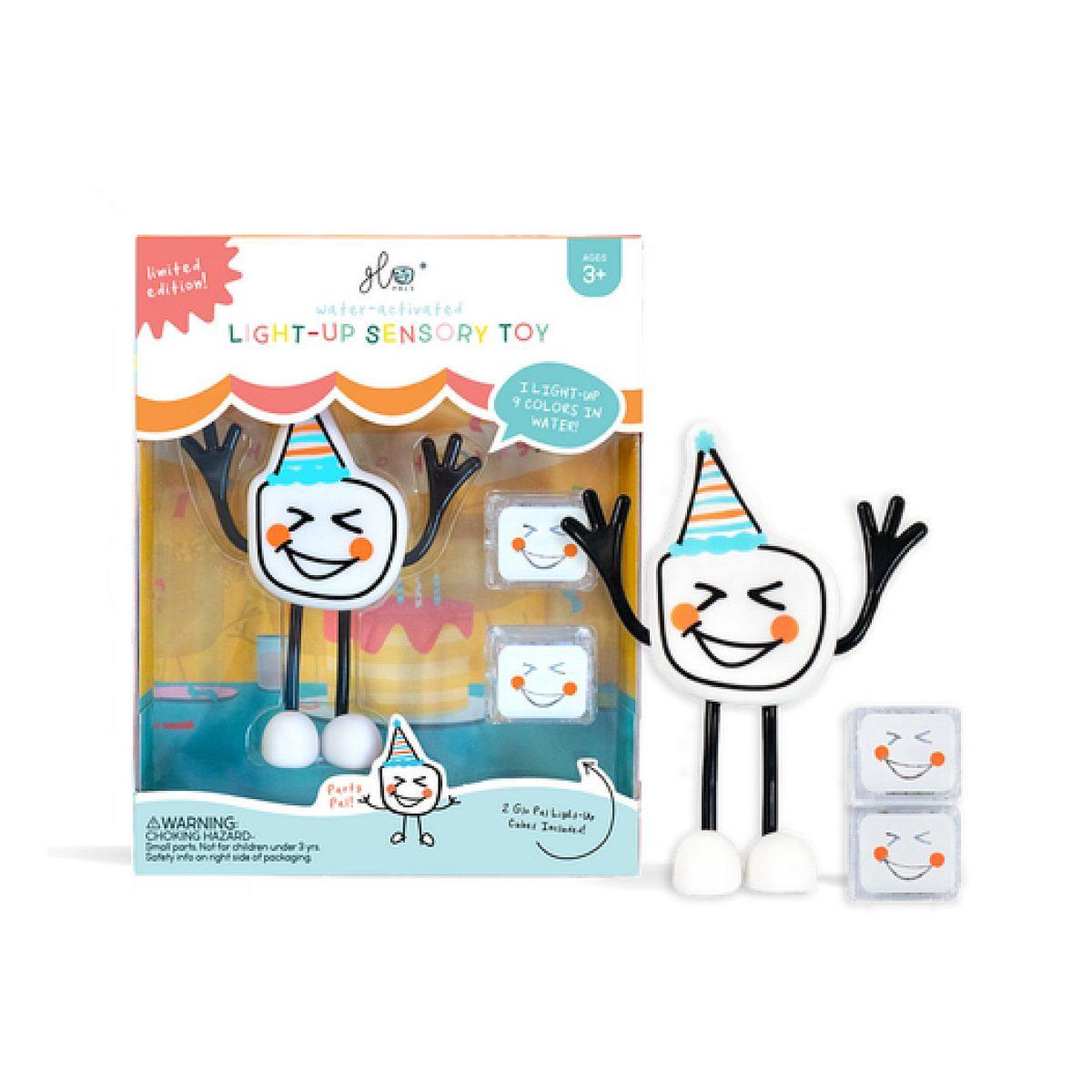 GLO PALS Figurine pour le bain -  festif blanc