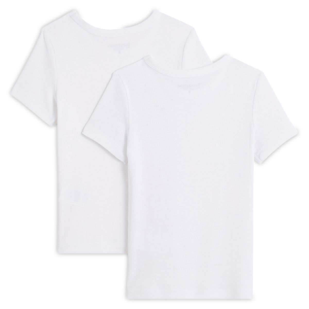 INEXTENSO Lot de 2 t-shirts manches courtes unis garçon