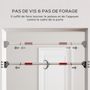 Voir la diapositive 4 : HOMCOM Barre de traction - barre de porte - pull up bar - barre d'étirement musculation pour cadres de porte sans vis - longueur ajustable (92-124cm)