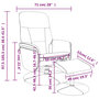 Voir la diapositive 6 : VIDAXL Fauteuil de massage inclinable avec repose-pied noir velours