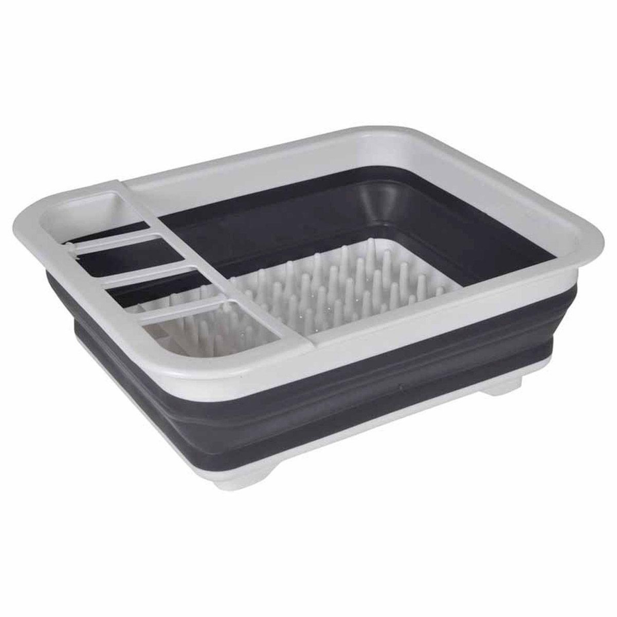 HOMEA Égouttoir à Vaisselle  Rétractable  36cm Anthracite