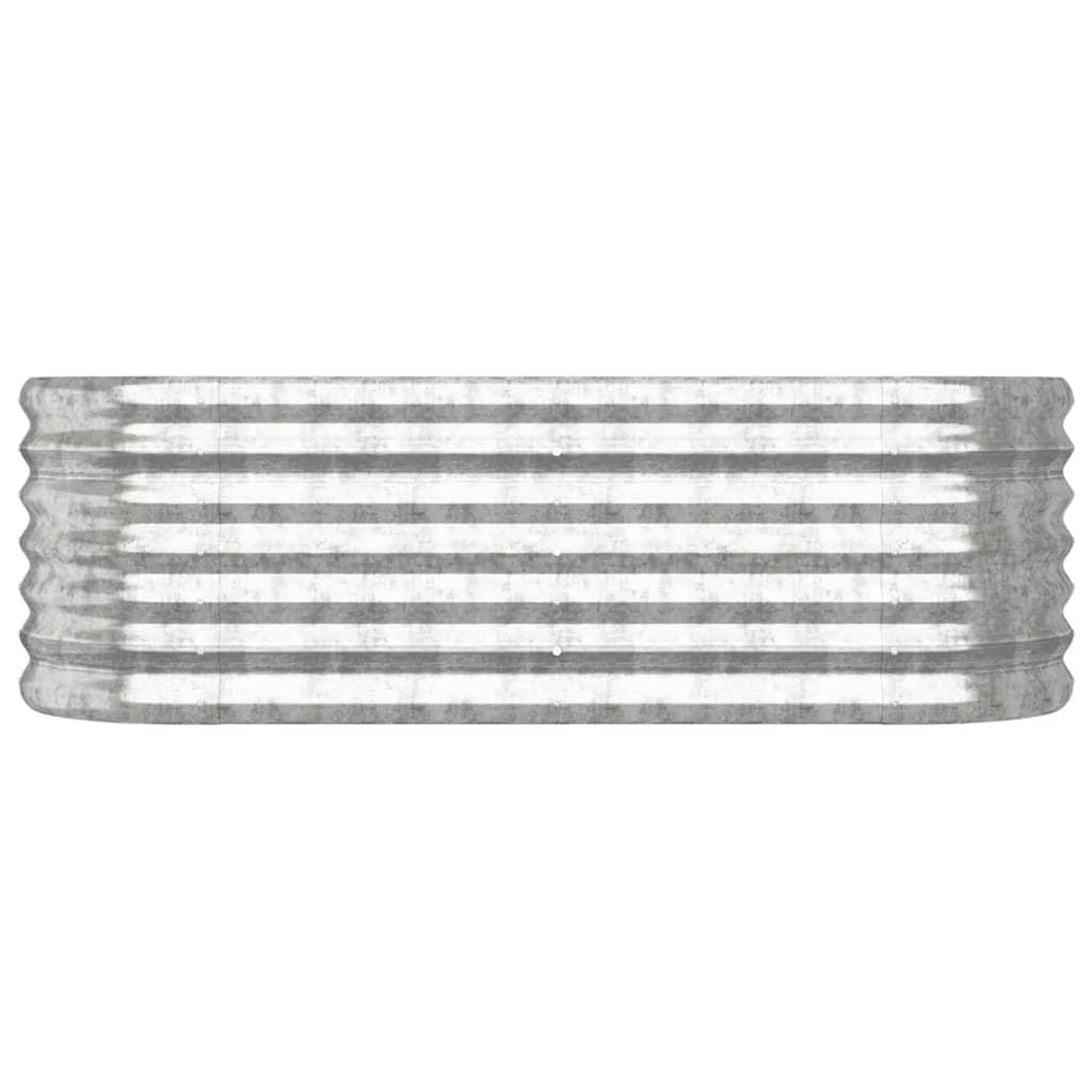 Voir la diapositive 3 : VIDAXL Lit sureleve de jardin Acier enduit de poudre Argente