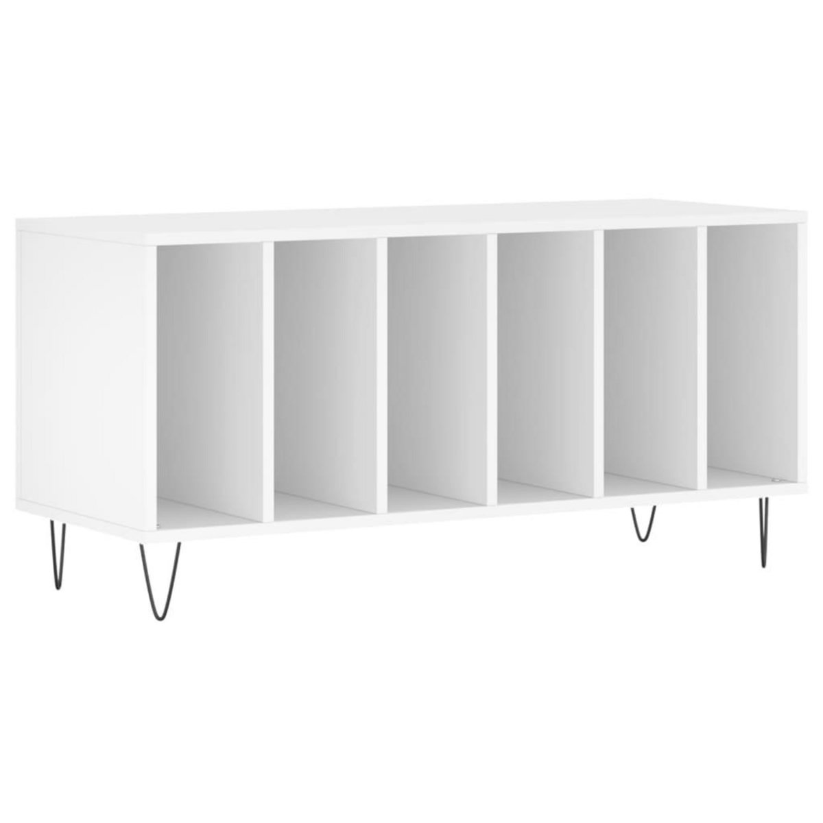 VIDAXL Armoire a disques blanc 100x38x48 cm bois d'ingenierie