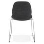 Voir la diapositive 5 : Paris Prix Chaise Design en Tissu  Sluna  85cm Gris Foncé & Chromé