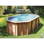 Voir la diapositive 6 : GRE Piscine bois Orange 7,55 x 4,56 x 1,46 m - Gré
