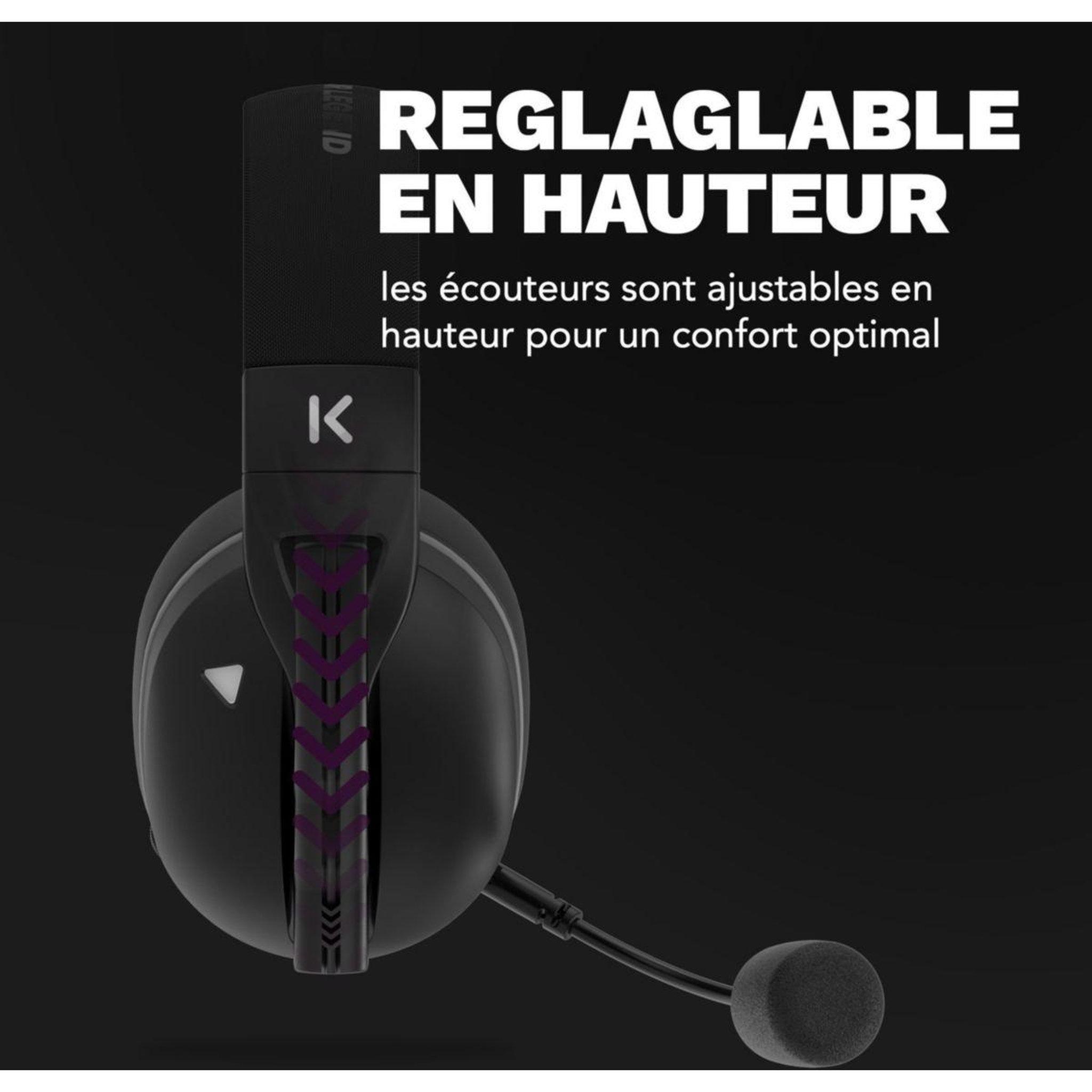 Voir la diapositive 5 : SKILLKORP Casque gamer h5 noir sans fil access