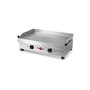 Voir la diapositive 2 : KRAMPOUZ Plancha électrique 2500w plaque inox 54x33cm - PFSB2AA-KR