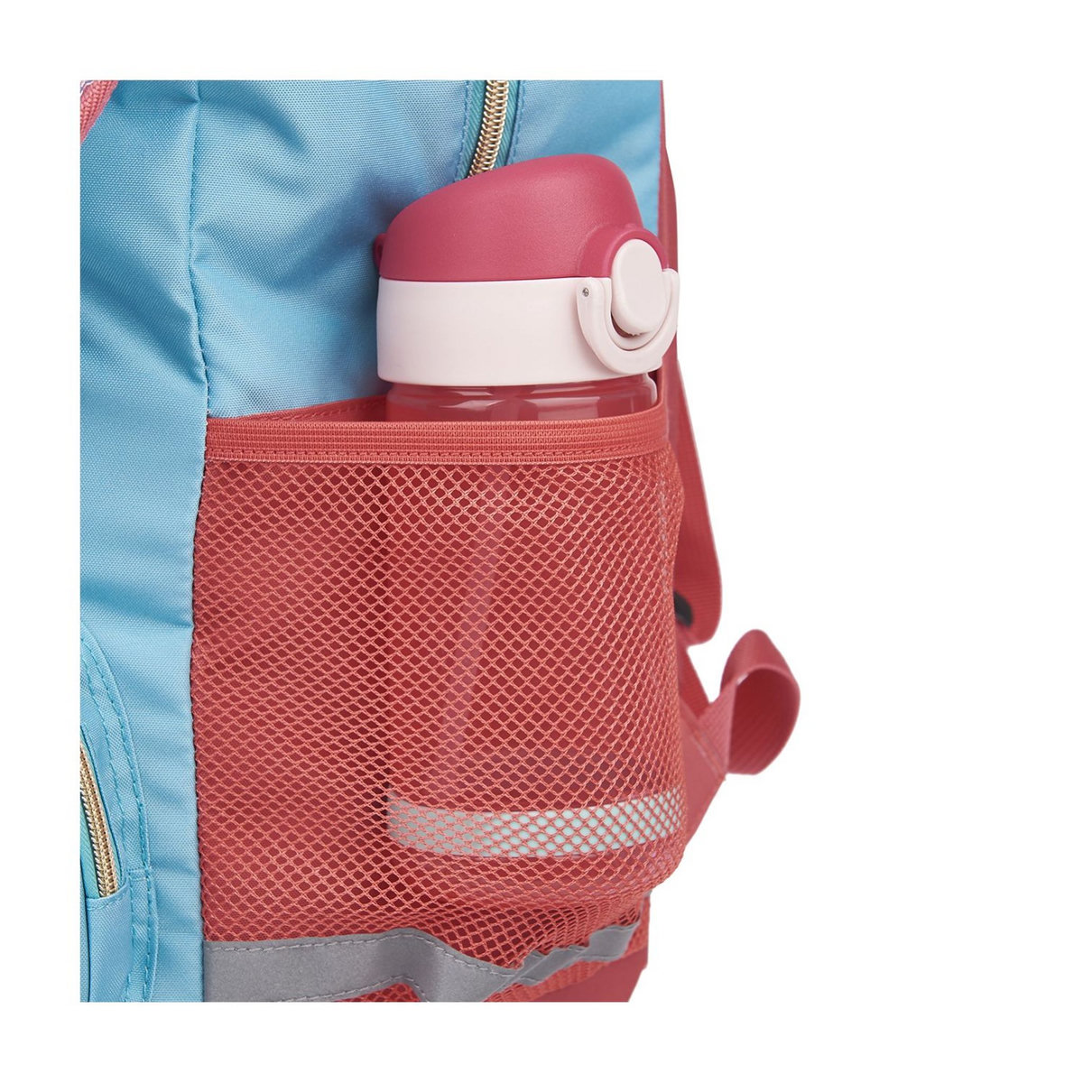 AUCHAN Sac à dos à roulettes rose et bleu Fashion Mermaid