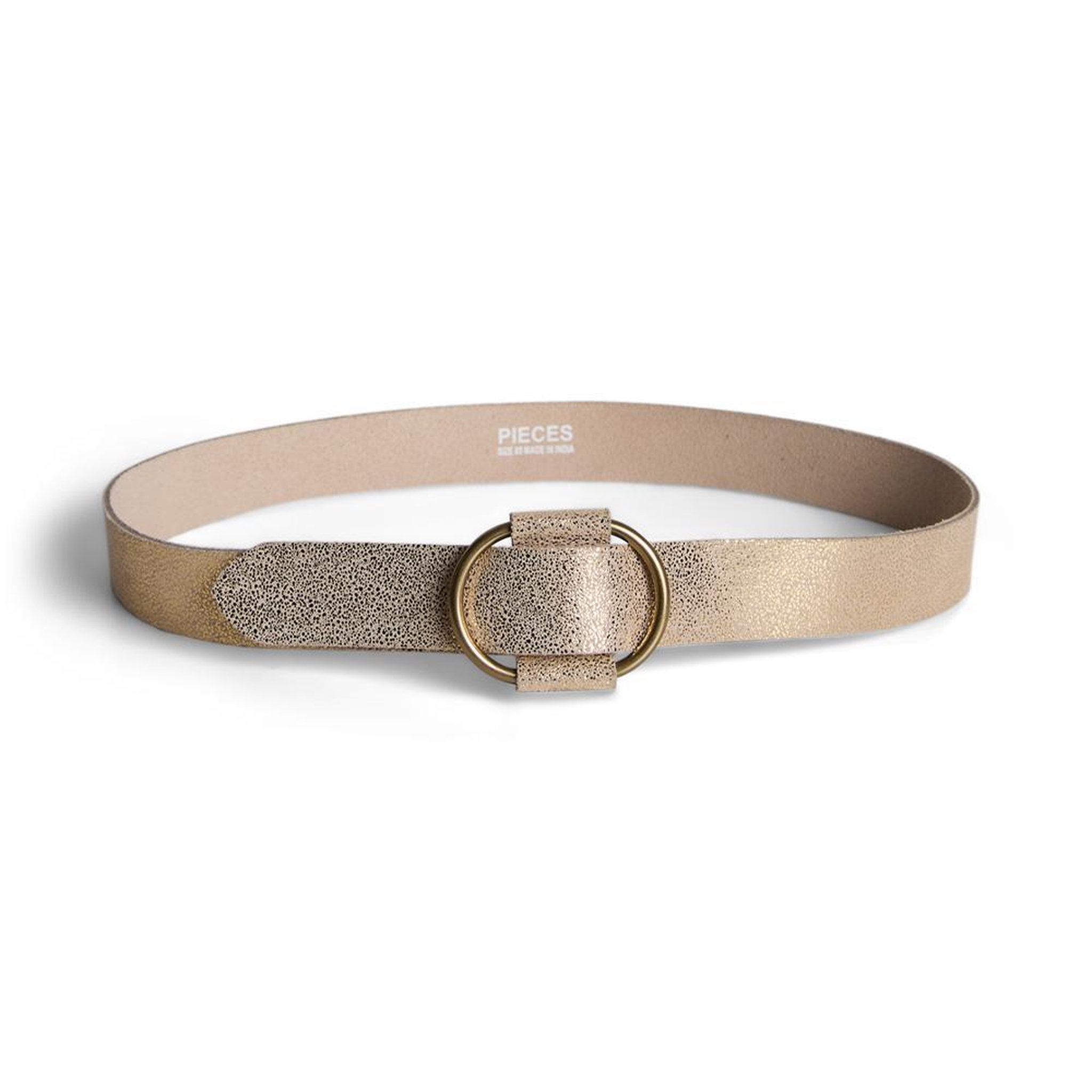 Vero Moda Ceinture Beige/Doré Femme Pieces Leather