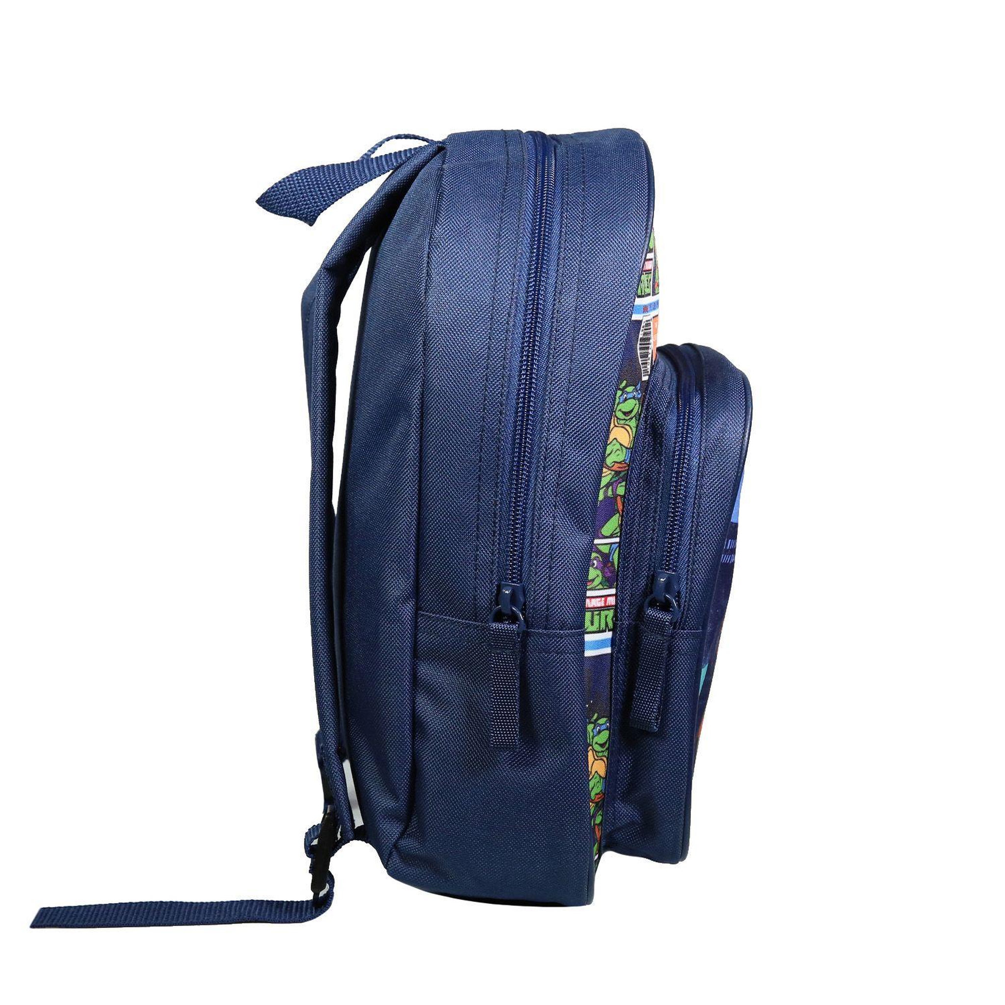 Voir la diapositive 3 : Bagtrotter BAGTROTTER Sac à dos 31 cm avec poche maternelle  Tortues Ninja Bleu