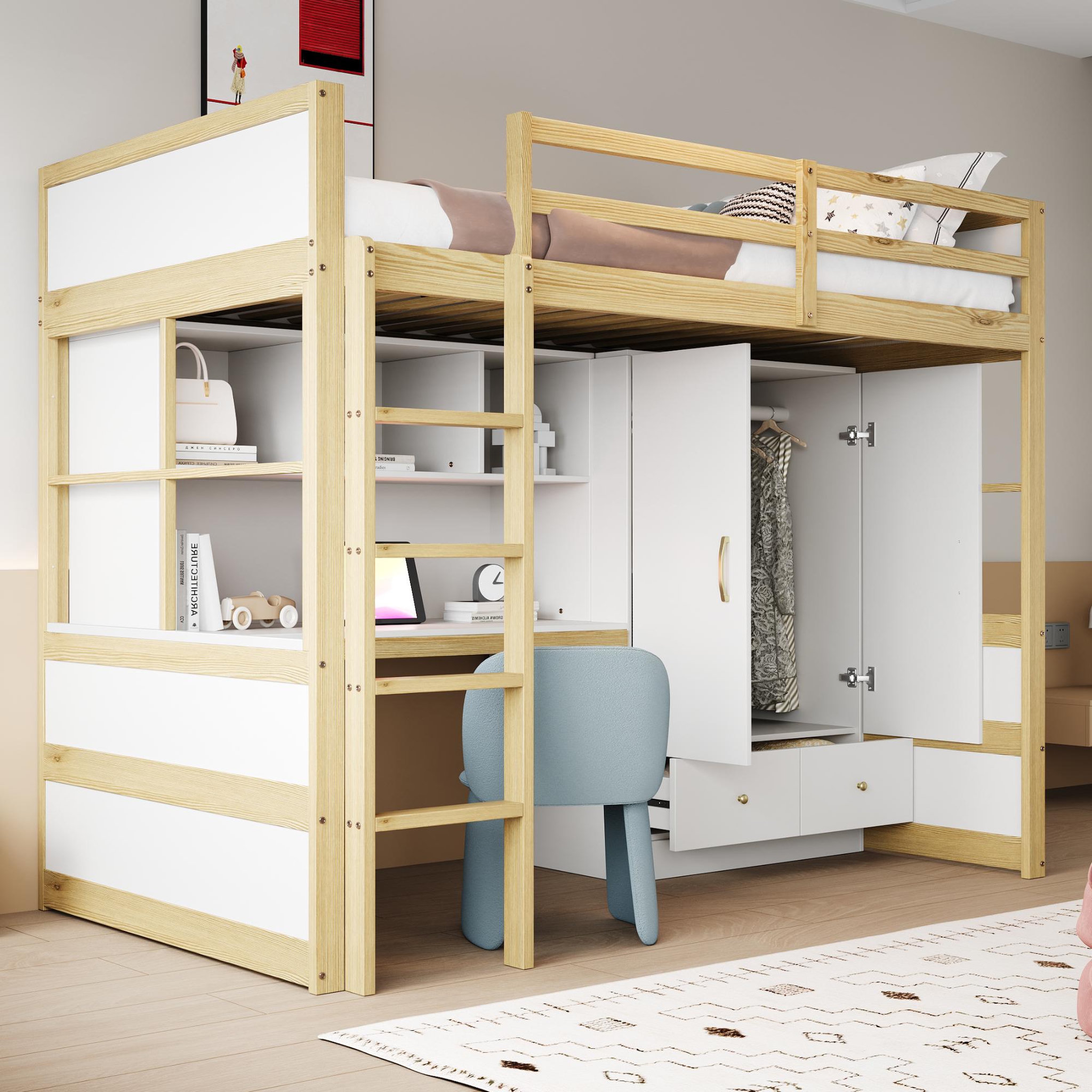 Voir la diapositive 5 : MERAX Lit mezzanine enfant