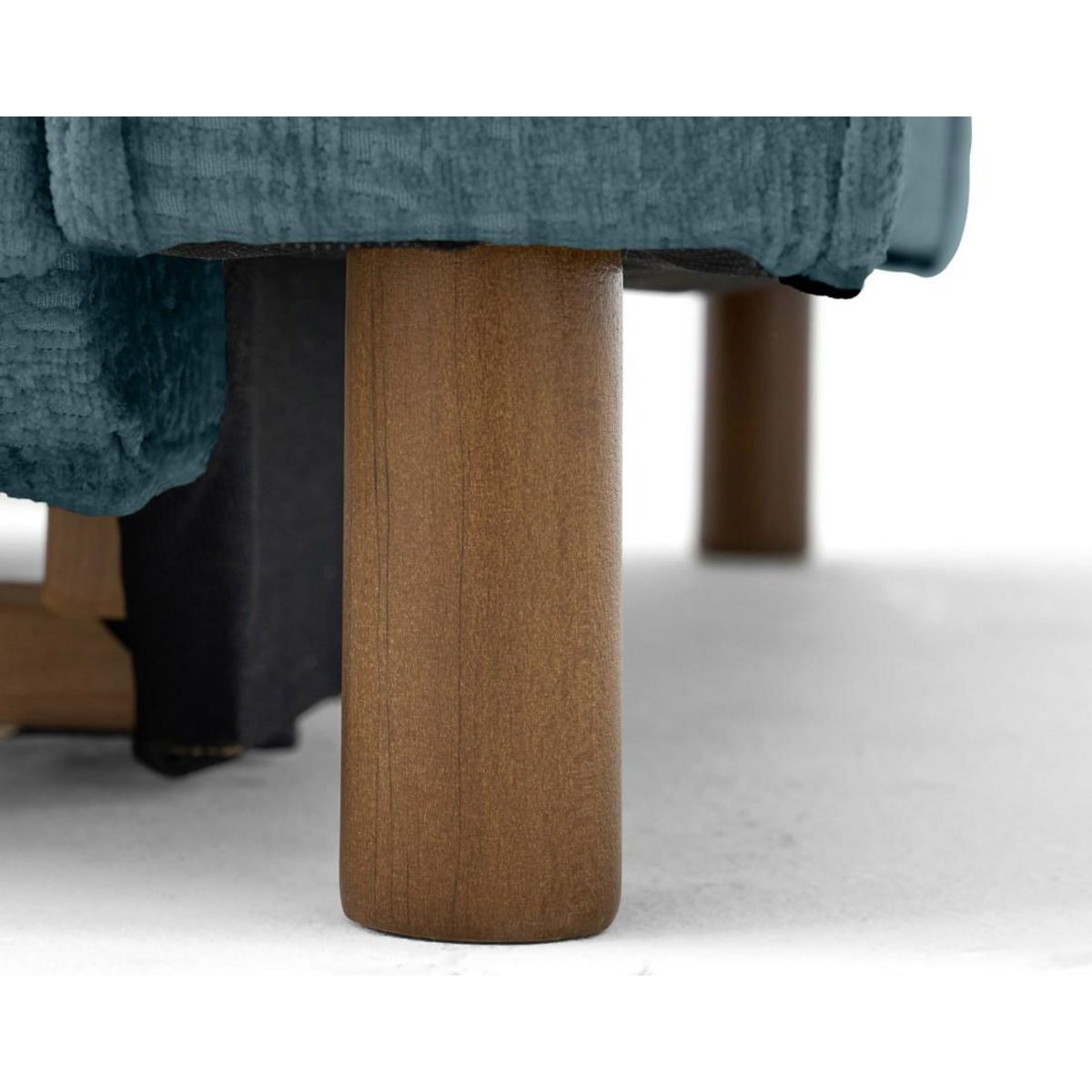 LISA DESIGN Jake - canapé d'angle gauche 5 places convertible en tissu velours relief