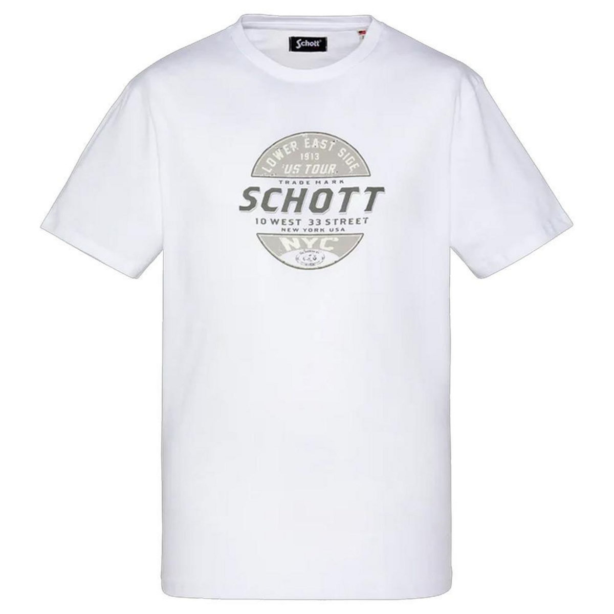 Schott T shirt  Homme Schott TSUSTOUR