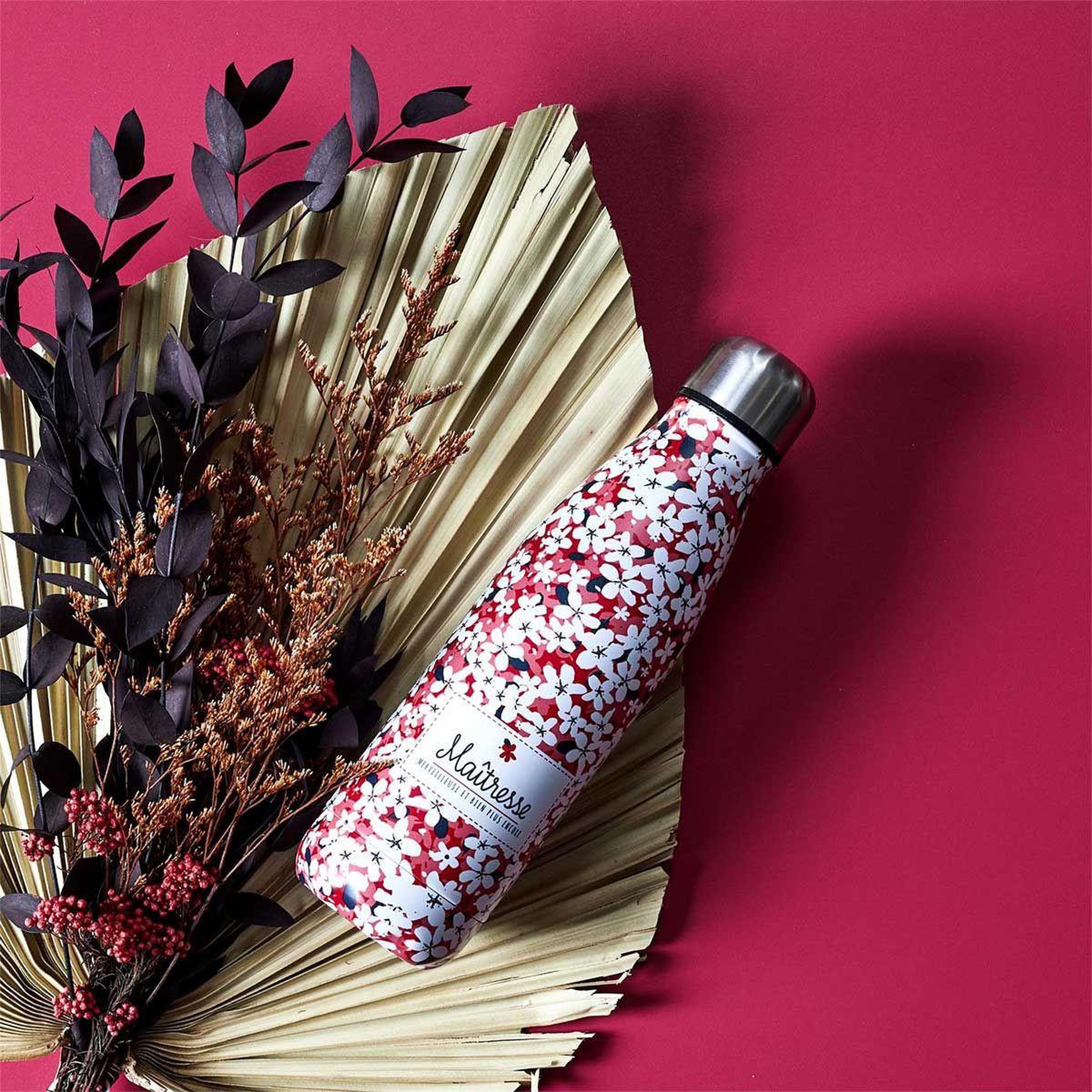 Voir la diapositive 3 : COOK CONCEPT Bouteille isotherme  maîtresse  40cl rose