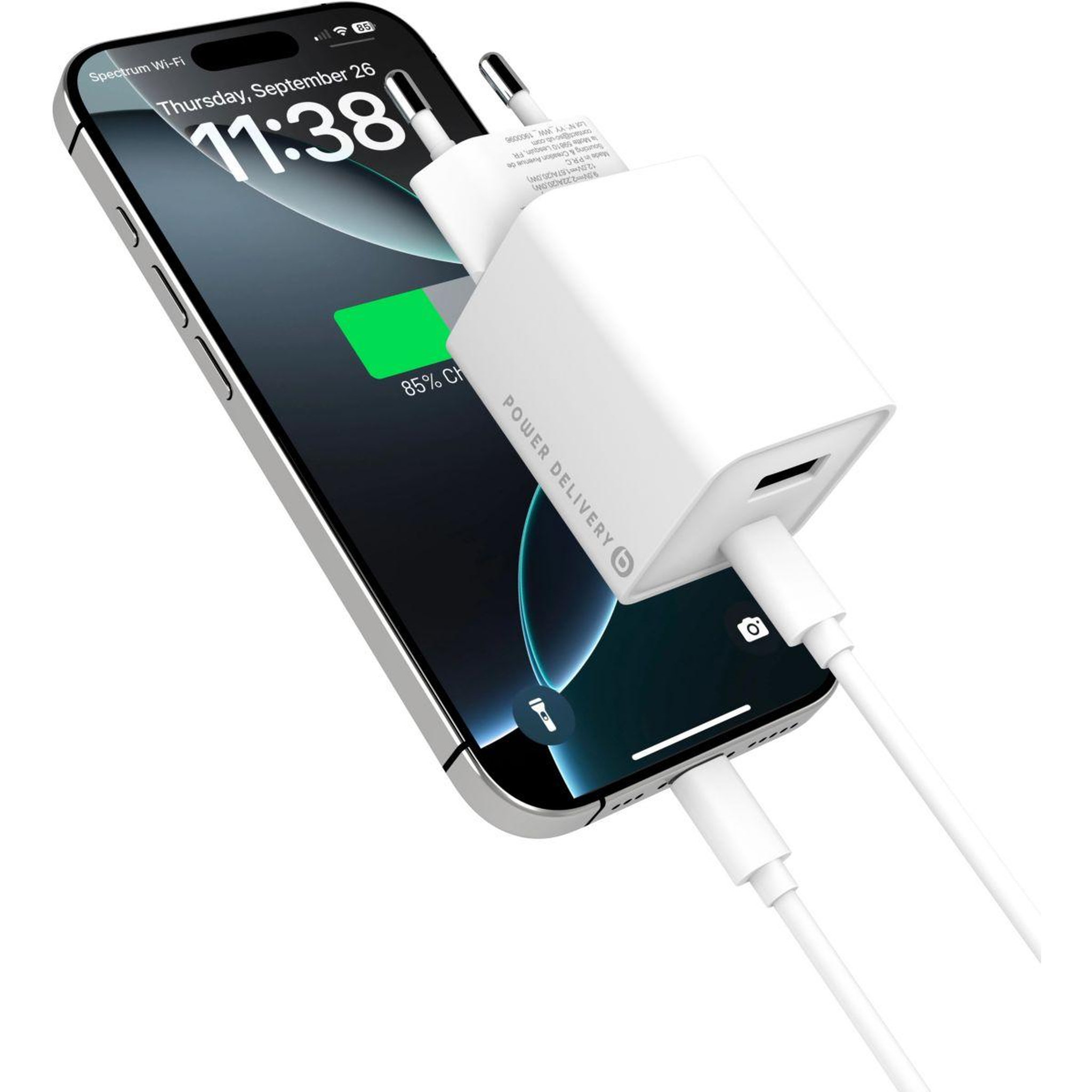 ESSENTIEL B Chargeur 32w charge rapide usb-a  / usb-c blanc
