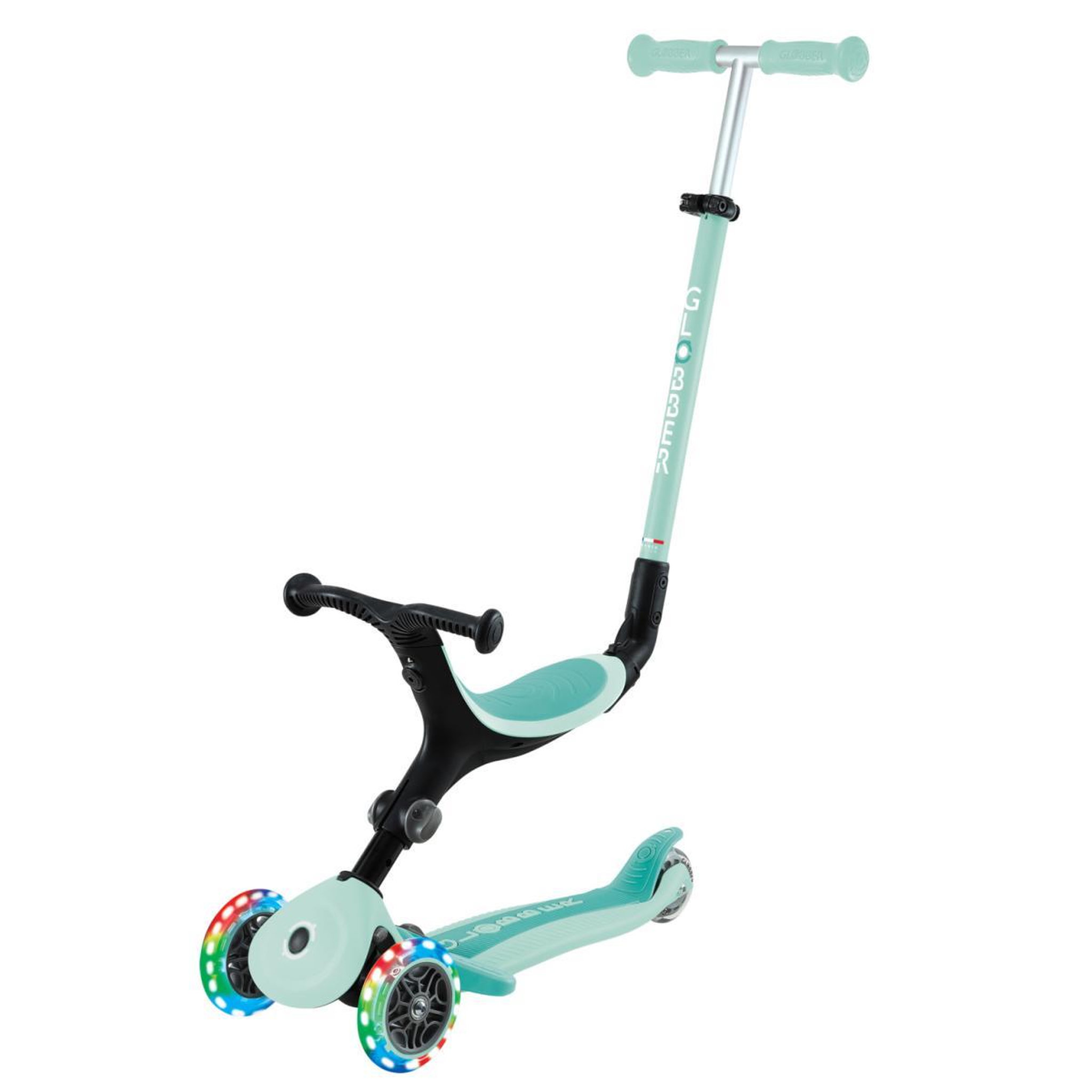 Globber Trottinette Go-Up Active Lights Pastel Menthe / Menthe Foncée